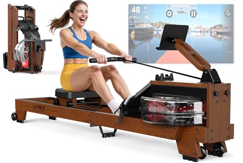 ORISYN Rudergerät für Zuhause – Klappbare Rudergeräte mit Hochwertigen Holzdesign, Bluetooth Rudergerät Wasser, Geeignete Benutzergröße von 1.2 m bis 2 m, 175 KG Gewichtsbelastung ORISYN Rudergerät für Zuhause – Klappbare Rudergeräte mit Hochwertigen Holzdesign, Bluetooth Rudergerät Wasser, Geeignete Benutzergröße von 1.2 m bis 2 m, 175 KG Gewichtsbelastung von ORISYN