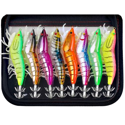 Leuchtender Tintenfisch Angelköder Salzwasser Jighaken Kunstköder Angelausrüstung Angelzubehör Angelgeschenke Angel Set Leuchtender Tintenfisch Angelköder Salzwasser Jighaken Kunstköder Angelausrüstung Angelzubehör Angelgeschenke Angel Set von OROOTL