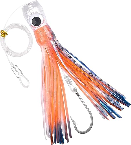 Schleppköder Salzwasser Angelköder Großwild Schleppköder für Mahi Marlin Thunfisch Delfin Wahoo Hai Tiefseefischen Köder mit Vorfach Haken Tintenfisch Röcke Schleppköder Salzwasser Angelköder Großwild Schleppköder für Mahi Marlin Thunfisch Delfin Wahoo Hai Tiefseefischen Köder mit Vorfach Haken Tintenfisch Röcke von OROOTL