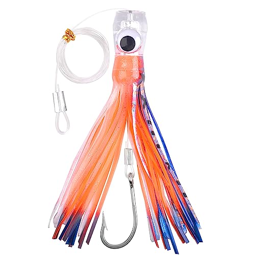OROOTL Schleppköder, Salzwasser-Angelköder für Marlin, Thunfisch, Mahi, Delfin, Wahoo, Durado, Hai, Großwild, Ozean, Angelköder, Octopus, Tintenfisch, Rigged Haken, Offshore, Tiefseefischköder, OROOTL Schleppköder, Salzwasser-Angelköder für Marlin, Thunfisch, Mahi, Delfin, Wahoo, Durado, Hai, Großwild, Ozean, Angelköder, Octopus, Tintenfisch, Rigged Haken, Offshore, Tiefseefischköder, von OROOTL