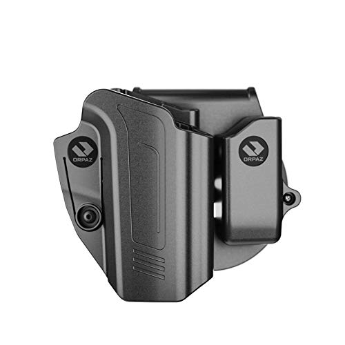 Orpaz C-Series PPQ Holster Compatible with Walther PPQ Holster, OWB Holster, Level I Retention, with Walther PPQ m2 Magazine Holder - Unisex - Will Secure Your Handgun with a Tactical Appearance von ORPAZ