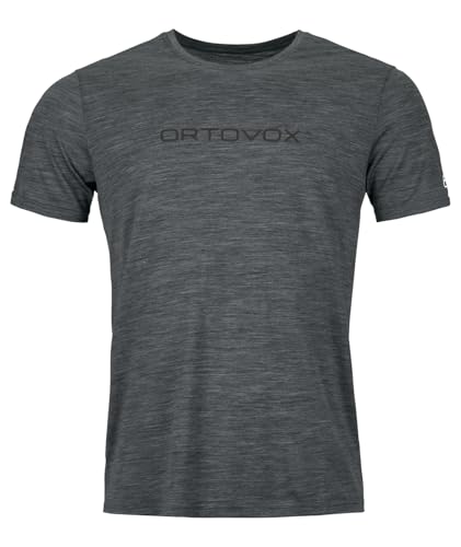 ORTOVOX 150 Cool Brand Ts M Unterhemd, Schwarze Stahlmischung, M ORTOVOX 150 Cool Brand Ts M Unterhemd, Schwarze Stahlmischung, M von ORTOVOX