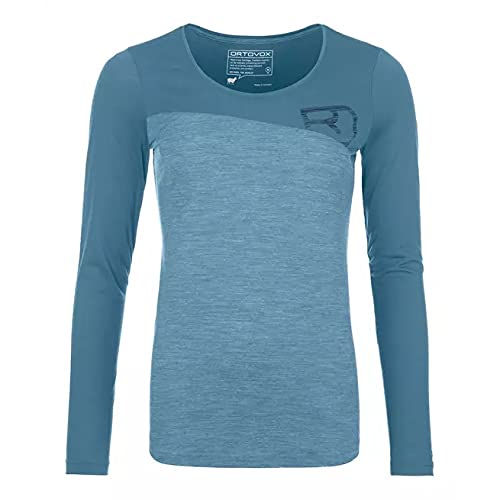 ORTOVOX 150 Cool Logo LS Langarmshirt Damen, Damen, Langärmliges Shirt, 84045, Hellblau, L von ORTOVOX