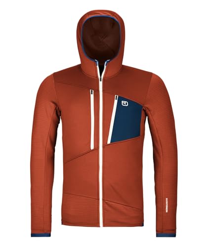 ORTOVOX Fleece Grid Hoody M Clay Orange 20 Herren ORTOVOX Fleece Grid Hoody M Clay Orange 20 Herren von ORTOVOX