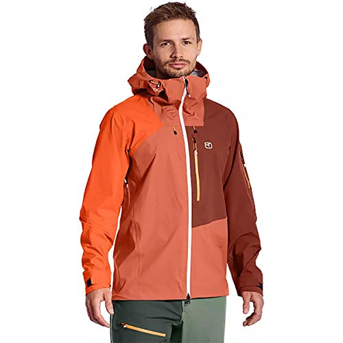 ORTOVOX Herren 3l Ortler Jacket M Jacke, Wüste Orange, S ORTOVOX Herren 3l Ortler Jacket M Jacke, Wüste Orange, S von ORTOVOX