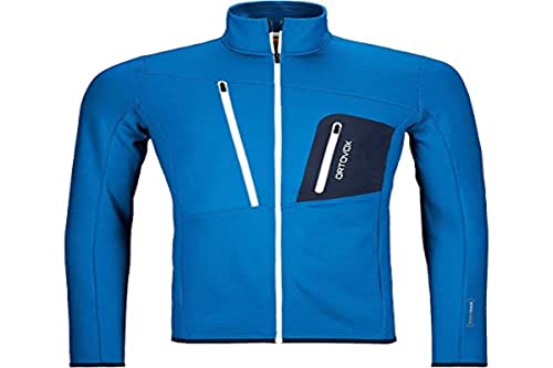 ORTOVOX Herren Fleece Grid Jacket M Jacke, Safety Blue, S ORTOVOX Herren Fleece Grid Jacket M Jacke, Safety Blue, S von ORTOVOX