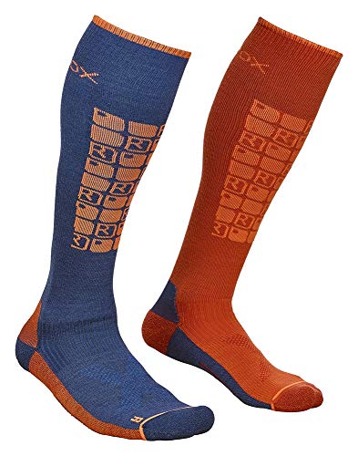 ORTOVOX Herren Ski Compression Socken, Night Blue, 39-41 EU von ORTOVOX