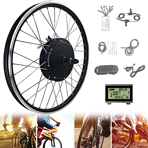 E-Bike Umbausatz, Hinterrad, Elektrofahrrad 48 V 1000/1500 W, bürstenloser Getriebemotor, Umrüstsatz e-Bike 20"/24"/26"/27.5"/28"/29"/700C Hinterrad, von ORZSSJ