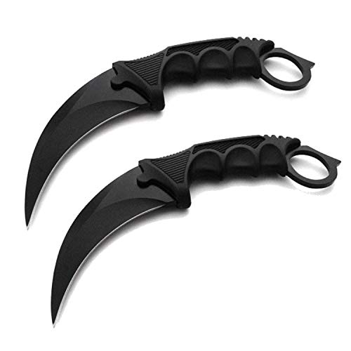 *2er-Set* 19cm Black Freehand CS-GO Counter-Strike Honshu Karambit - Real Fighter Knife - CS Strike - Tiger Tooth - Jagd - Survival - Outdoor - Pencak Silat - Kali - Messer *2er-Set* 19cm Black Freehand CS-GO Counter-Strike Honshu Karambit - Real Fighter Knife - CS Strike - Tiger Tooth - Jagd - Survival - Outdoor - Pencak Silat - Kali - Messer von OS4YOU