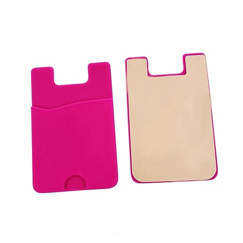 OSALADI 3St handyhalter Handytasche kreditkartenhalter Portemonnaie hochstihl Credit Card Holder Handy geldbörse Telefonaufkleber Handyhülle mit Halter Handyhüllenhalter Telefonhalter Rosy von OSALADI