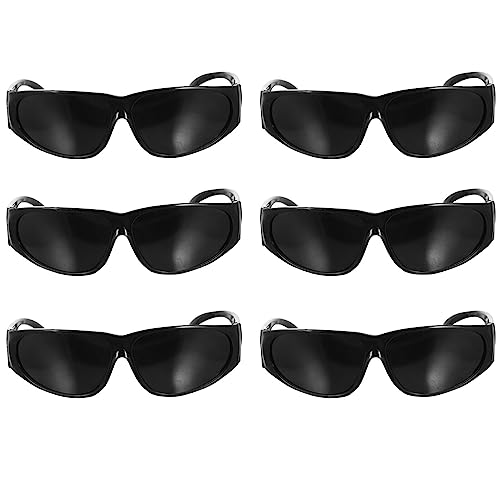 OSALADI Pflegebrille 6 Stück Schutzbrille Anti-Beschlag-Brille Leichte Arbeitsbrille Mit Verstellbaren Rahmen Und Rutschfesten Griffen Kratzfest Für Männer Und Frauen Leichte Abdeckung von OSALADI