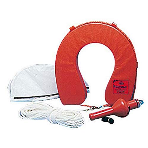 Osculati Hufeisen-Rettungsring m. Hülle, grau Osculati Hufeisen-Rettungsring m. Hülle, grau von OSCULATI