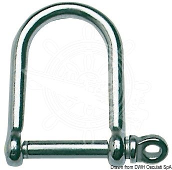 Osculati VA-Stahl Schäkel, extra breit 10 mm Osculati VA-Stahl Schäkel, extra breit 10 mm von OSCULATI