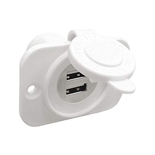USB-Doppelbuchse rücks. Verschraub + Platte weiß USB-Doppelbuchse rücks. Verschraub + Platte weiß von OSCULATI