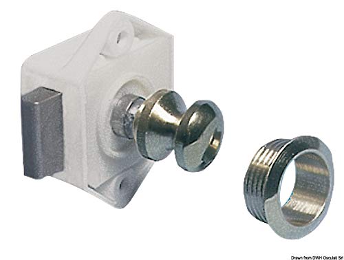 Unbekannt Druckknopfschloß Messing, poliert u.zaponiert 16mm Unbekannt Druckknopfschloß Messing, poliert u.zaponiert 16mm von OSCULATI