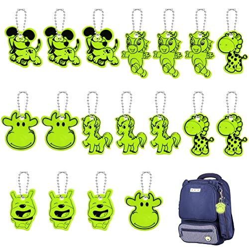 OSDUE 18PCS Sicherheits Reflektor Anhänger, Kinder Reflektor Anhänger, Reflektierend Anhänger,für Schultasche Kleidung Rucksack Radfahren Gehen Laufen OSDUE 18PCS Sicherheits Reflektor Anhänger, Kinder Reflektor Anhänger, Reflektierend Anhänger,für Schultasche Kleidung Rucksack Radfahren Gehen Laufen von OSDUE