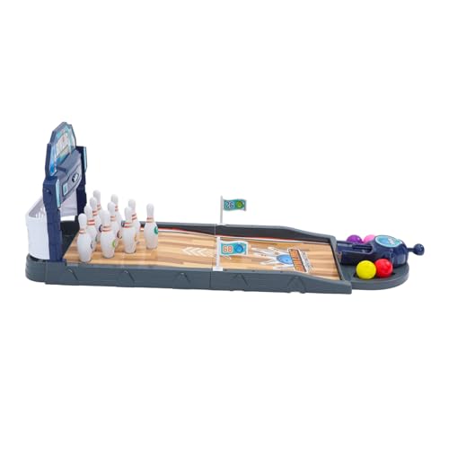 OSOLADY 1 Satz Bowlingkugel Spielzeug Tisch-bowlingspiel Desktop-Bowling-Spielzeug Mini-Bowling-Spielzeug Bowlingbahnen Zu Hause Mini-Arcade-Spiel Spielzeug Kinderspielzeug Abs von OSOLADY