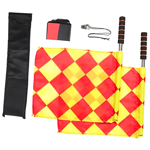 OSOLADY 1 Set Soccer Refere Flag Set Football Refere Flags Schiedsrichter Pfeife Und Feinkarten Fußball -Schiedsrichter Flags OSOLADY 1 Set Soccer Refere Flag Set Football Refere Flags Schiedsrichter Pfeife Und Feinkarten Fußball -Schiedsrichter Flags von OSOLADY