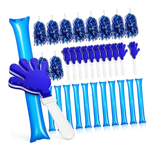 OSOLADY Aufblasbares Cheerleading mit Sticks Handklappern und Poms in Blau Leichte Kunststoffmaterialien Geräuschvolle Sport Partyaccessoires für Gruppen und Fans Zufällige Farbe OSOLADY Aufblasbares Cheerleading mit Sticks Handklappern und Poms in Blau Leichte Kunststoffmaterialien Geräuschvolle Sport Partyaccessoires für Gruppen und Fans Zufällige Farbe von OSOLADY