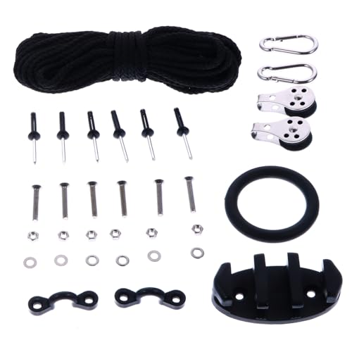 OSOLADY Kayak Anchor Trolley System mit Elastischem Seil und Schrauben Stabiles Boots zubehör zur Befestigung und Positionsverstellung von Kajak und Kanu Einfach Montierbar für Sichere OSOLADY Kayak Anchor Trolley System mit Elastischem Seil und Schrauben Stabiles Boots zubehör zur Befestigung und Positionsverstellung von Kajak und Kanu Einfach Montierbar für Sichere von OSOLADY