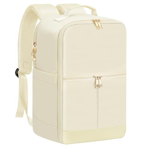 OTAHGK Handgepäck 40x20x25 für Ryanair Underseat Travelite Rucksack, Handgepäck Rucksack Kabinengröße 20L, Laptop Rucksack Kleine Flugzeug Reiserucksack für Weekender Kurze Tirp-Beige OTAHGK Handgepäck 40x20x25 für Ryanair Underseat Travelite Rucksack, Handgepäck Rucksack Kabinengröße 20L, Laptop Rucksack Kleine Flugzeug Reiserucksack für Weekender Kurze Tirp-Beige von OTAHGK