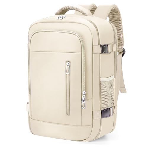 OTAHGK Handgepäck 40×20×25 für Ryanair Untersitz Reiserucksack 20L Wasserdicht Kabinentaschen Flugzeug Laptop Rucksack Lässiger Tagesrucksack Schule Büro Tasche-Beige OTAHGK Handgepäck 40×20×25 für Ryanair Untersitz Reiserucksack 20L Wasserdicht Kabinentaschen Flugzeug Laptop Rucksack Lässiger Tagesrucksack Schule Büro Tasche-Beige von OTAHGK