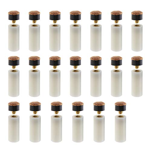 20 Kits mit 11 mm Harten, Braunen, Aufschraubbaren Billard Queue Spitzen mit Einschraubbaren Ferrule Gehäusen für Ersatzzubehör 20 Kits mit 11 mm Harten, Braunen, Aufschraubbaren Billard Queue Spitzen mit Einschraubbaren Ferrule Gehäusen für Ersatzzubehör von OTOTEC