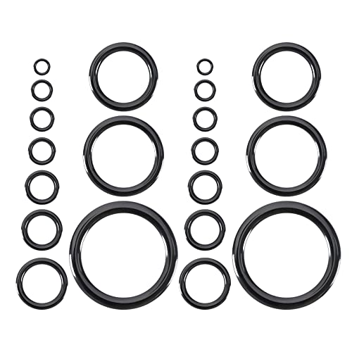 40 Stück Angelrutenführung Rutenring Set, Angelrute Ring aus Keramik 10 Größen 4,8mm-29,9mm Außendurchmesser Reparaturzubehör Schwarz 40 Stück Angelrutenführung Rutenring Set, Angelrute Ring aus Keramik 10 Größen 4,8mm-29,9mm Außendurchmesser Reparaturzubehör Schwarz von OTOTEC