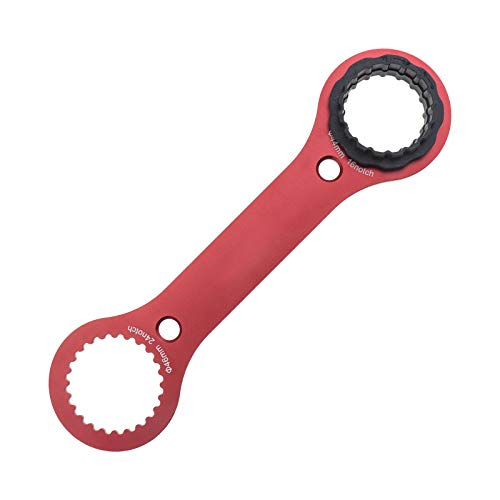 OTOTEC Doppelendiger Fahrrad-Tretlagerschlüssel, rot, multifunktionaler BB-Achsenschlüssel, 16, 24 Kerbe, DUB/TL-FC32, Mountainbike-Reparaturwerkzeug mit TL-FC25 TL-FC24 Adapterwerkzeug OTOTEC Doppelendiger Fahrrad-Tretlagerschlüssel, rot, multifunktionaler BB-Achsenschlüssel, 16, 24 Kerbe, DUB/TL-FC32, Mountainbike-Reparaturwerkzeug mit TL-FC25 TL-FC24 Adapterwerkzeug von OTOTEC