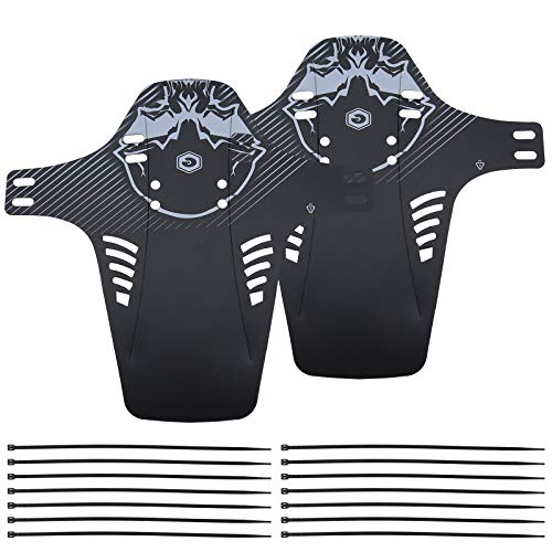 Fahrrad Schutzblech Mudguard Mud Guard Fender Spritzschutz für 26" 27,5" 29" Mountainbike Trekking E-Bike, Schwarz&Weiß Fahrrad Schutzblech Mudguard Mud Guard Fender Spritzschutz für 26" 27,5" 29" Mountainbike Trekking E-Bike, Schwarz&Weiß von OTOTEC