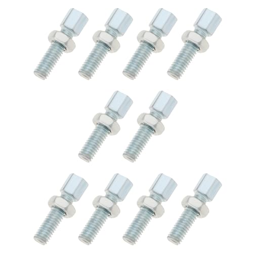 OTOTEC 10 Stück M6 X 20 Mm Gaszug Einstellschraube Bremszug Einstellschraube Gaszug Einstellschraube mit Mutter für Fahrrad von OTOTEC