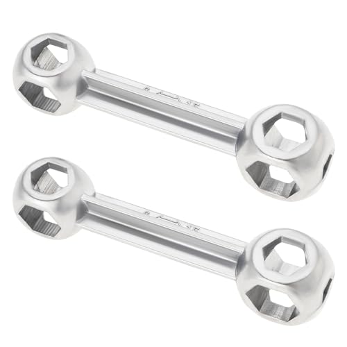 OTOTEC 2PCS Fahrrad Sechskant Knochenschlüssel Länge 92,3 Mm 10 In 1 6-15 Mm Metrisch Hundeknochenform Schraubenschlüssel Sechskantlochschlüssel Silber OTOTEC 2PCS Fahrrad Sechskant Knochenschlüssel Länge 92,3 Mm 10 In 1 6-15 Mm Metrisch Hundeknochenform Schraubenschlüssel Sechskantlochschlüssel Silber von OTOTEC