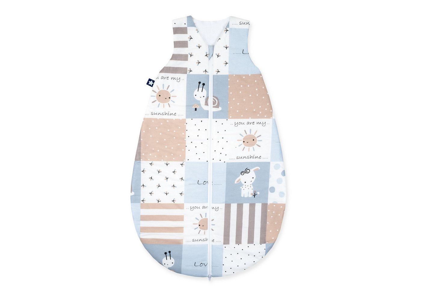 Babyschlafsack Schlafsack PATCH BLUE BHT 64x2x107 cm bunt von OTTO