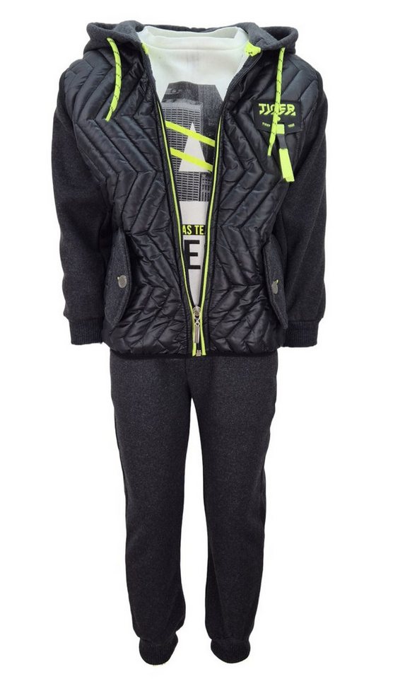 Fashion Boy Sweatanzug 3-Teiliger Sweatanzug mit Jacke Jogginganzug Freizeitanzug JFT6314a Fashion Boy Sweatanzug 3-Teiliger Sweatanzug mit Jacke Jogginganzug Freizeitanzug JFT6314a von Fashion Boy