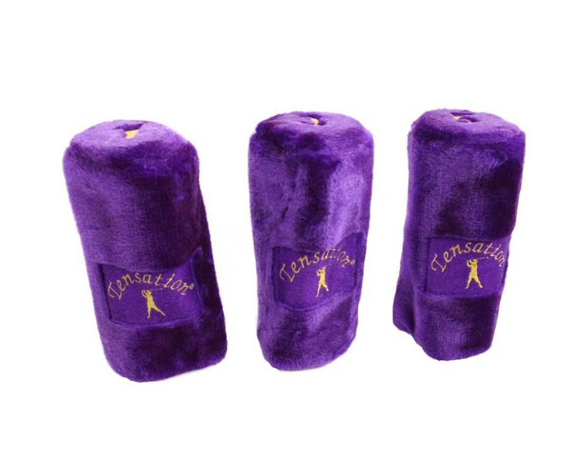 Golfschlägerhaube Headcover für Golfschläger in Violett 3er-Set Schlägerhauben 24 cm, mit Stick-Optik von OTTO