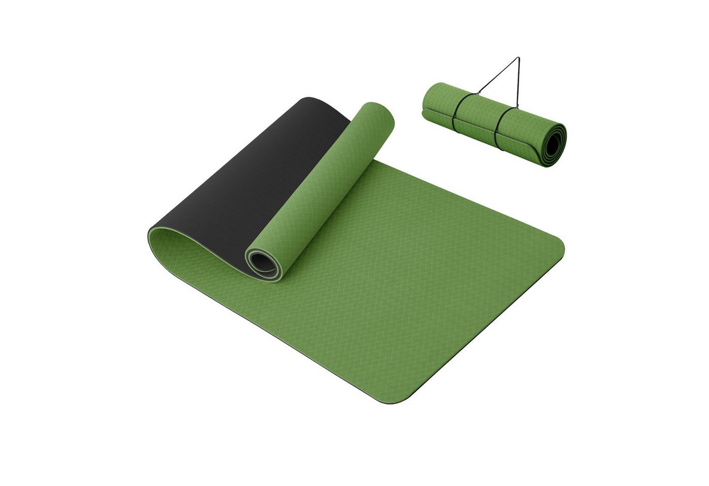 Good Nite Yogamatte Hochwertige Gymnastikmatte mit Tragegurt 10mm Dick/ 183x61x1 cm von Good Nite