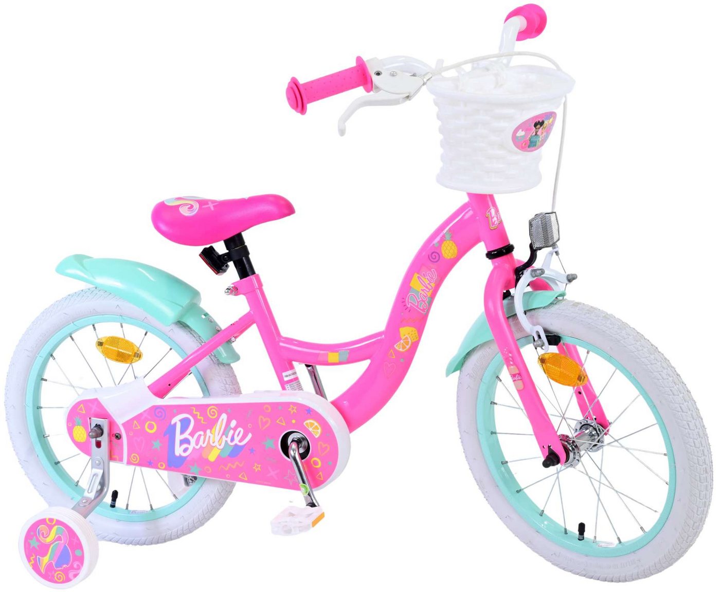 Kinderfahrrad Barbie Kinderfahrrad - Mädchen - 16 Zoll - Rosa von OTTO