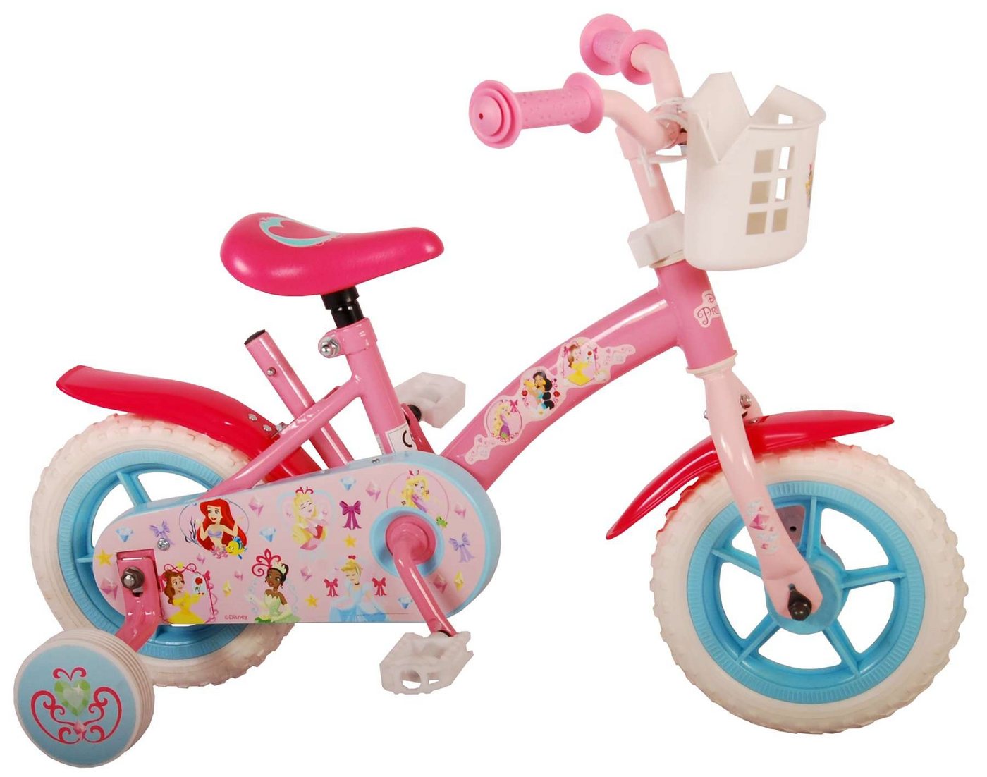 Kinderfahrrad Disney Princess Kinderfahrrad - Mädchen - 10 Zoll - Rosa - Fester Gang von OTTO