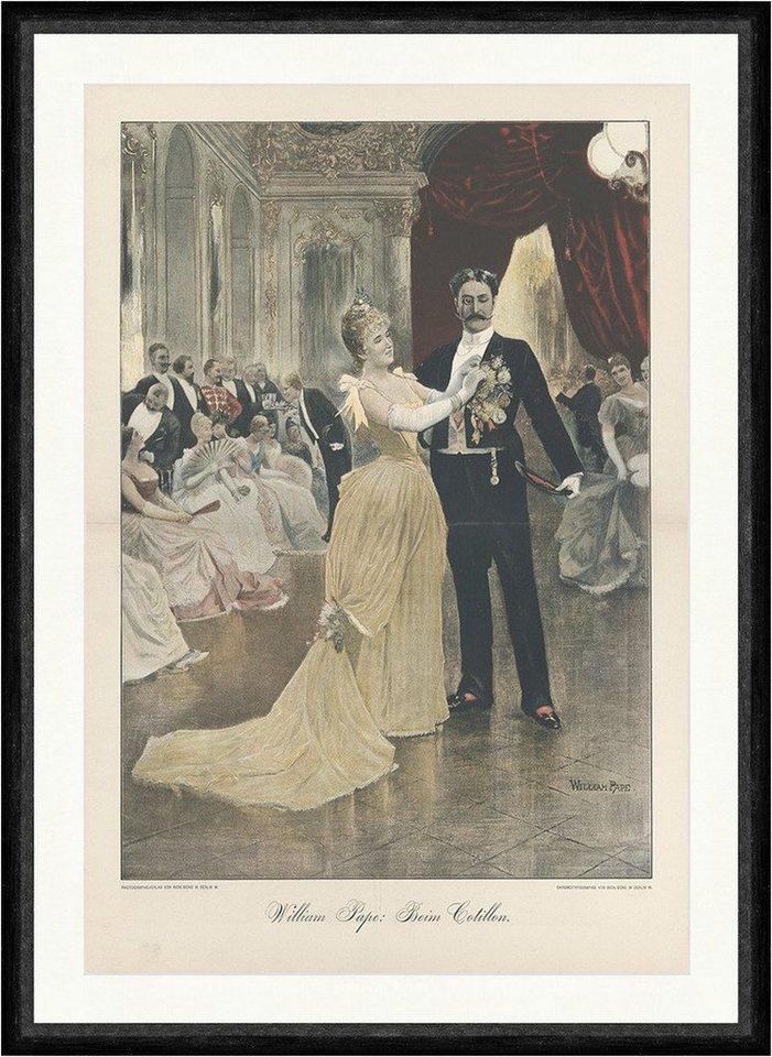 Kunstdruck Beim Cotillon William Pape Adel Ball Mode Tanzen Gesellschaft Faksimil, (1 St) von OTTO