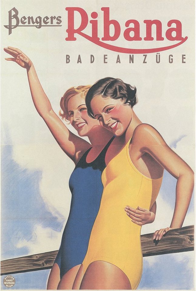 Kunstdruck Bengers Ribana Badeanzüge Mode Sommer Kleidung Reklame Kunstdruck Werb, (1 St) von OTTO