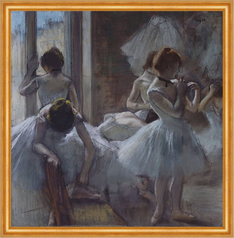 Kunstdruck Dancers Edgar Degas Tänzerinnen Ballett Tütü Frauen Kleider B A2 01448, (1 St) von OTTO