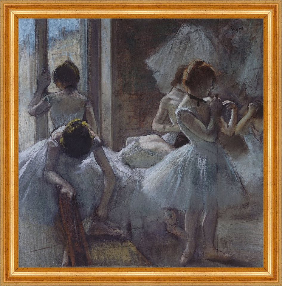 Kunstdruck Dancers Edgar Degas Tänzerinnen Ballett Tütü Frauen Kleider B A3 01448, (1 St) von OTTO
