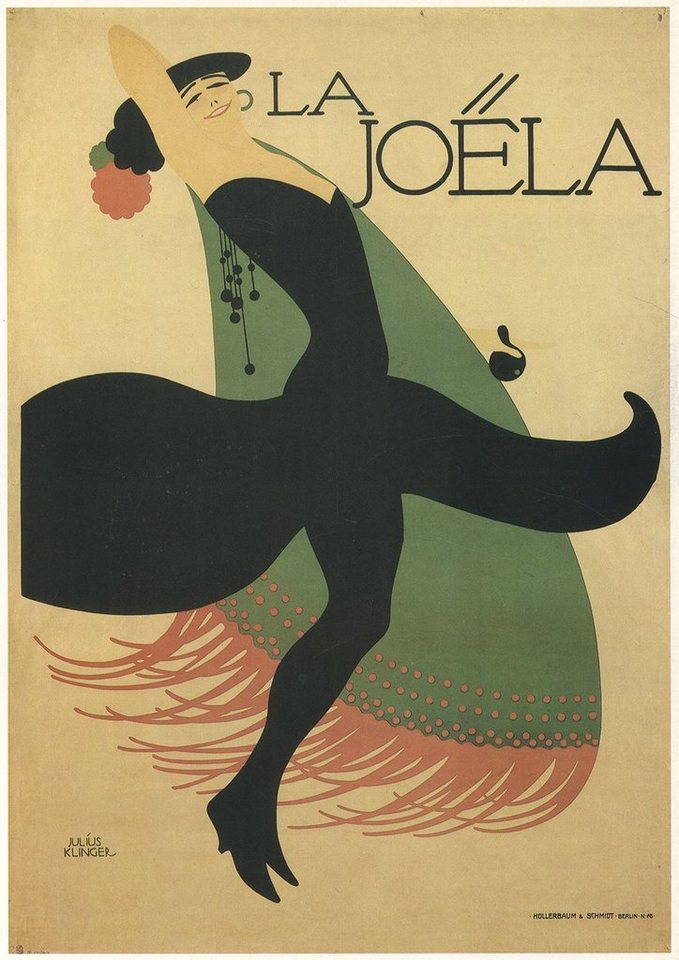 Kunstdruck La Joela Julius Klinger Hollerbaum Tanz Kleid Fransen Kunstdruck Werbu, (1 St) von OTTO