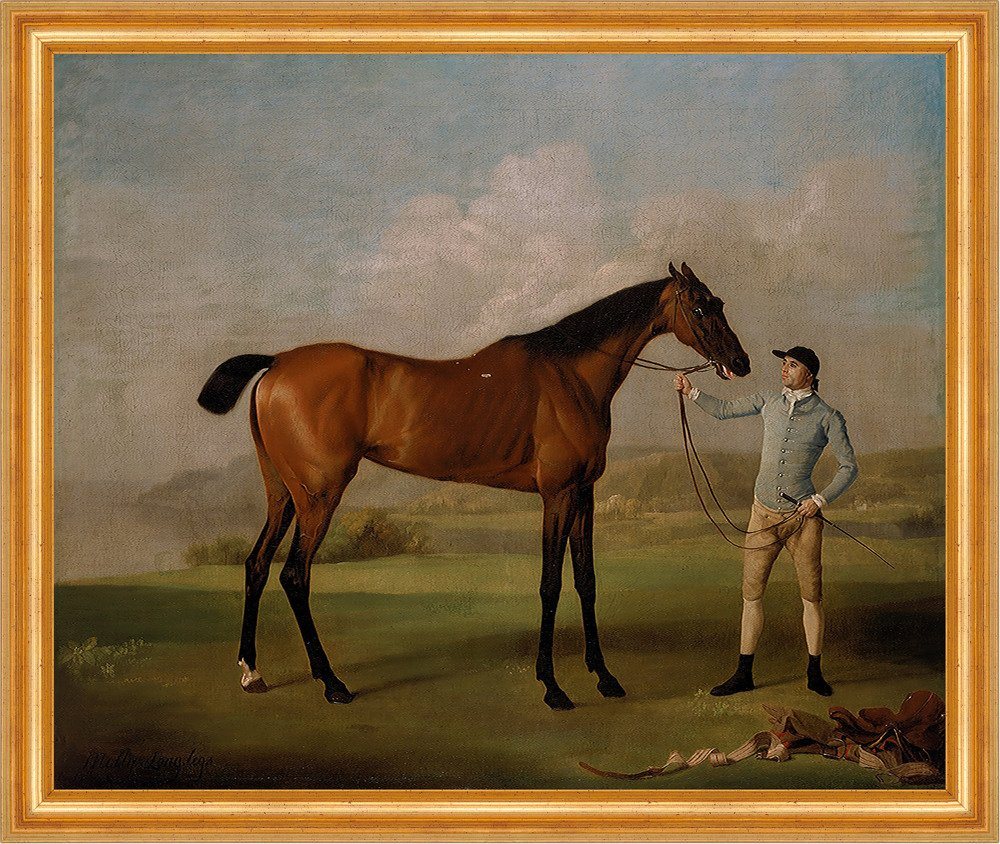 Kunstdruck Molly Long-legs with her Jockey George Stubbs Pferde Zaumzeug B A3 000, (1 St) von OTTO