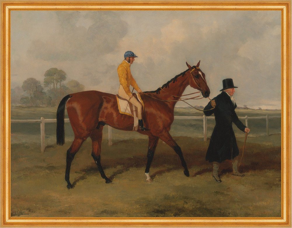 Kunstdruck Sir Tatton Sykes Leading Pferde Jockey Führen Zügel Zaumzeug B A2 0002, (1 St) von OTTO