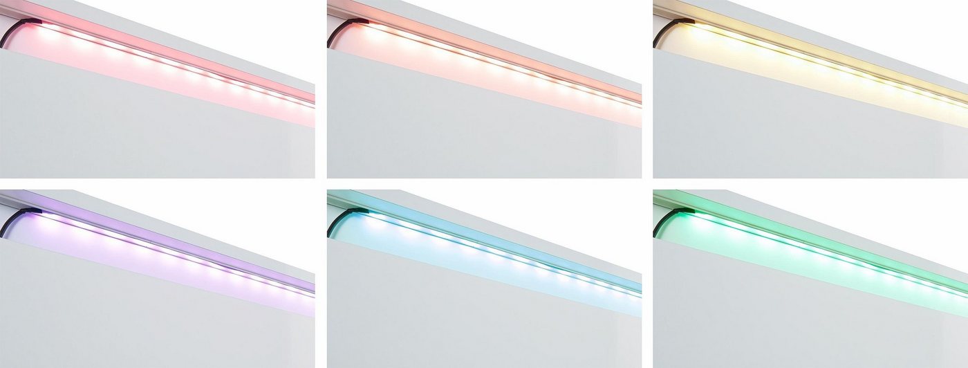 LED Schrankinnenraumbeleuchtung, LED fest integriert, Farbwechsler, mit Knopf-Farbsteuerung LED Schrankinnenraumbeleuchtung, LED fest integriert, Farbwechsler, mit Knopf-Farbsteuerung von OTTO