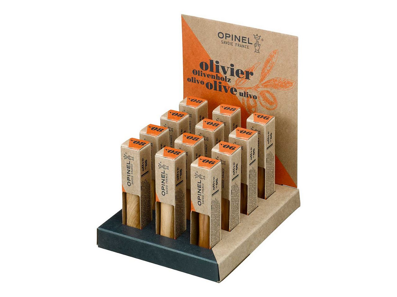 Opinel Taschenmesser Opinel No 6/No 8 Olive Display Opinel Taschenmesser Opinel No 6/No 8 Olive Display von Opinel