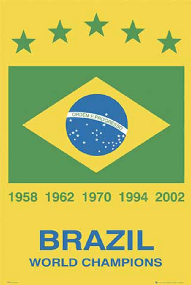 Poster Fußball - Poster - Brazil + Zusatzartikel von OTTO