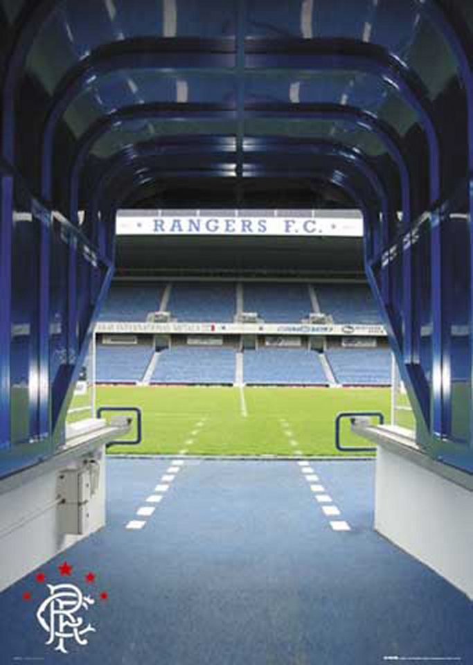 Poster Fußball - Poster - Rangers, ibrox Tunnel Poster Fußball - Poster - Rangers, ibrox Tunnel von OTTO