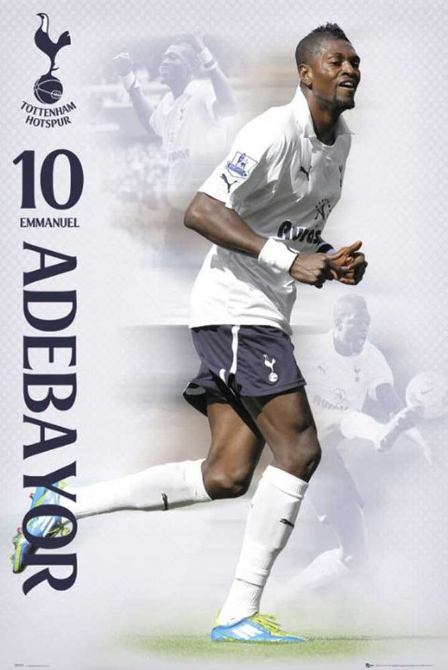 Poster Fussball - Poster - Tottenham Hotspurs - Adebayor 11/12 + Zusatzartike Poster Fussball - Poster - Tottenham Hotspurs - Adebayor 11/12 + Zusatzartike von OTTO